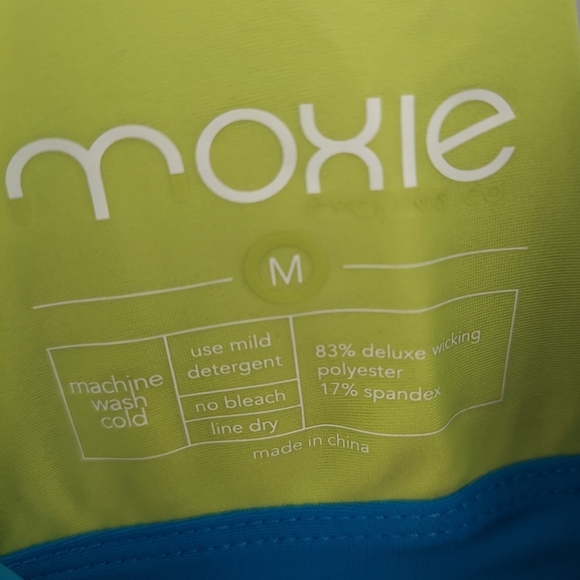 Moxie Cycling Azure Blue T-back Tank Medium NWT - Picture 7 of 8